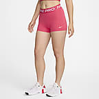 Shorts de 7.5 cm para mujer Nike Pro Rosa